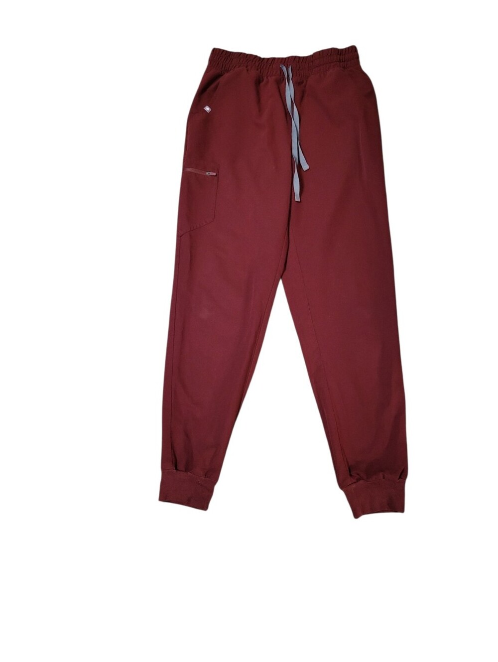 Figs  Burgundy High Waisted Zamora Jogger Scrub Pants